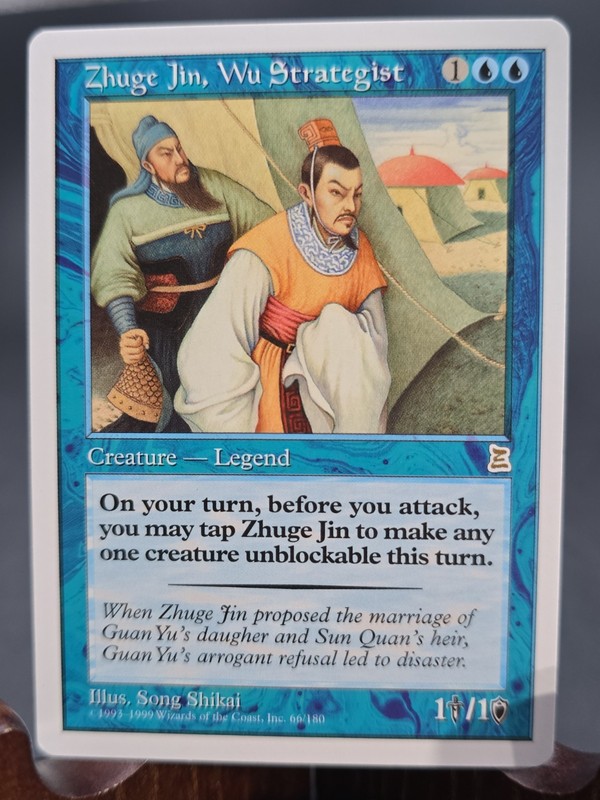 Zhuge Jin, Wu Strategist Portal Three Kingdoms MTG Regular Lightly Played