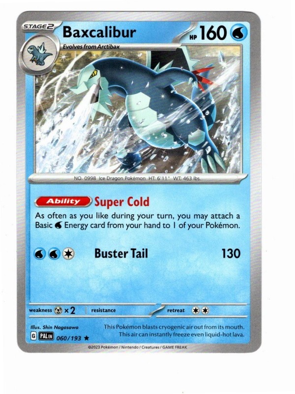 Baxcalibur 060/193 Sv02: Paldea Evolved Regular