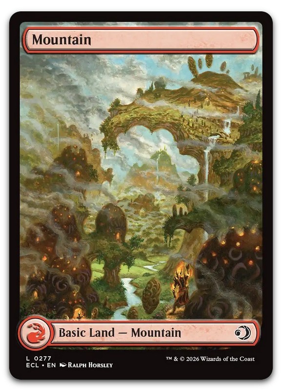 Mountain (0277) #277 (NM) Lorwyn Eclipsed ECL Magic MTG