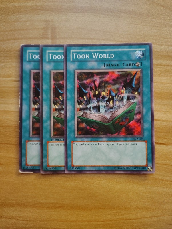 Yu-Gi-Oh – Toon World 3X – Full Playset