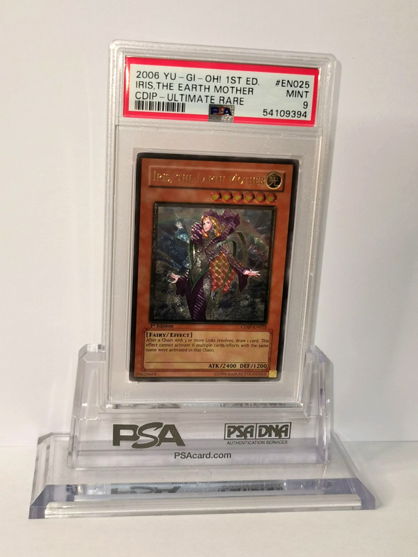 Iris, the Earth Mother cdip-en025 1st Ed Ultimate Rare MINT – PSA 9 Yu-Gi-Oh!