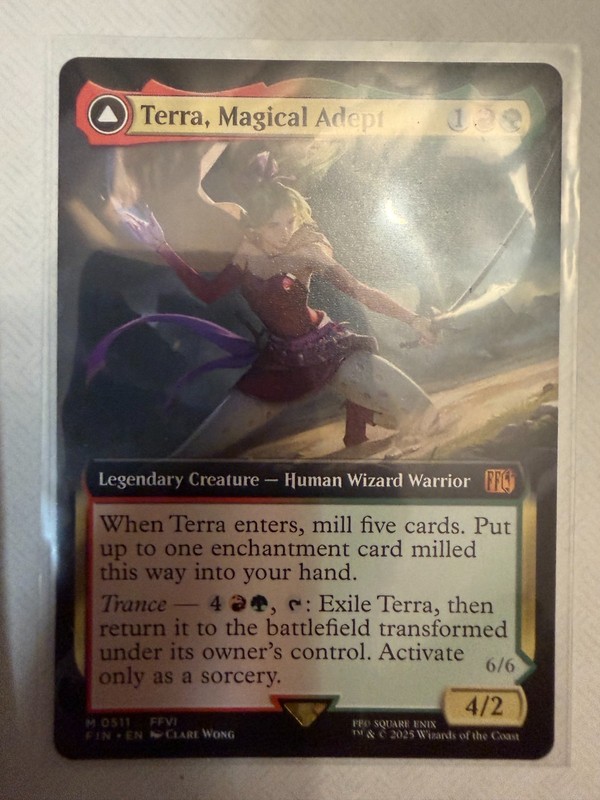 MTG Terra, Magical Adept Extended Art 0511 Mythic Final Fantasy English USA