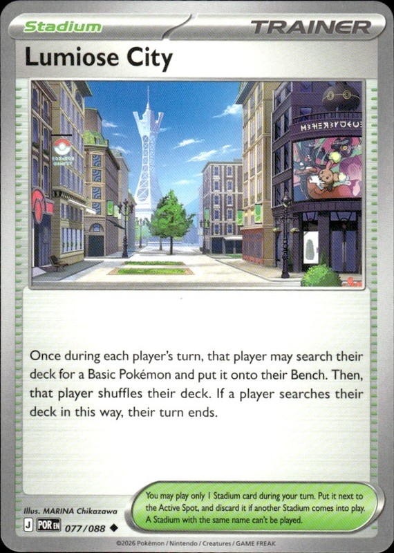 Lumiose City 077/088 Uncommon Perfect Order Pokemon Near Mint