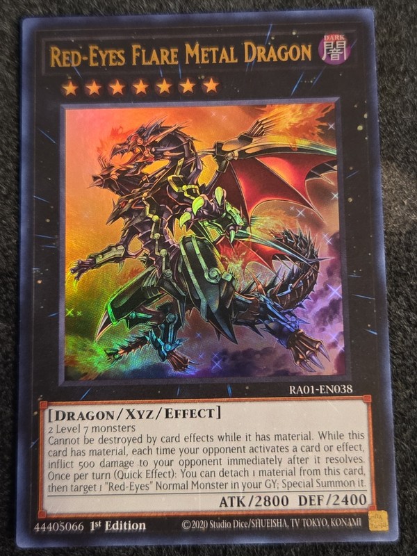 YuGiOh! Red-Eyes Flare Metal Dragon RA01-EN038 Ultra Rare 1st Edition Near Mint