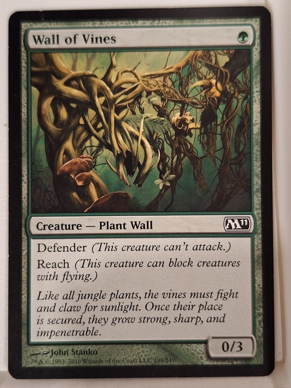 Wall of Vines – Magic 2011 Core Set M11 – Magic the Gathering MTG Nice!