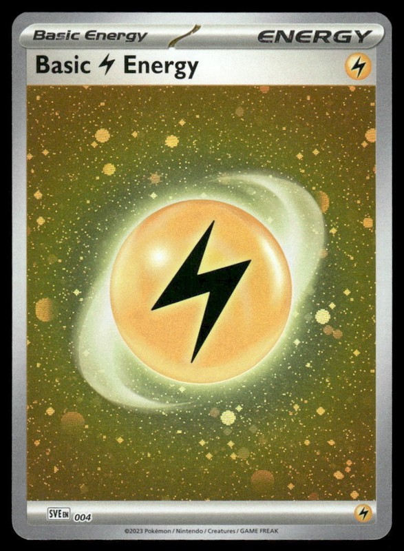 Basic Lightning Energy (Cosmos Holo) 004 Scarlet & Violet Energies Pokemon NM