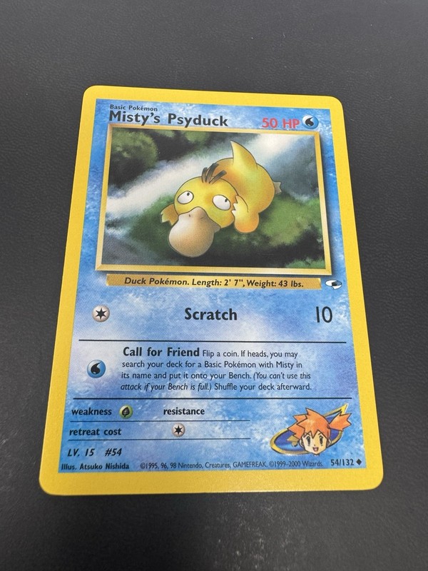 Pokémon TCG Misty’s Psyduck Gym Heroes 54/132 Regular Unlimited LP