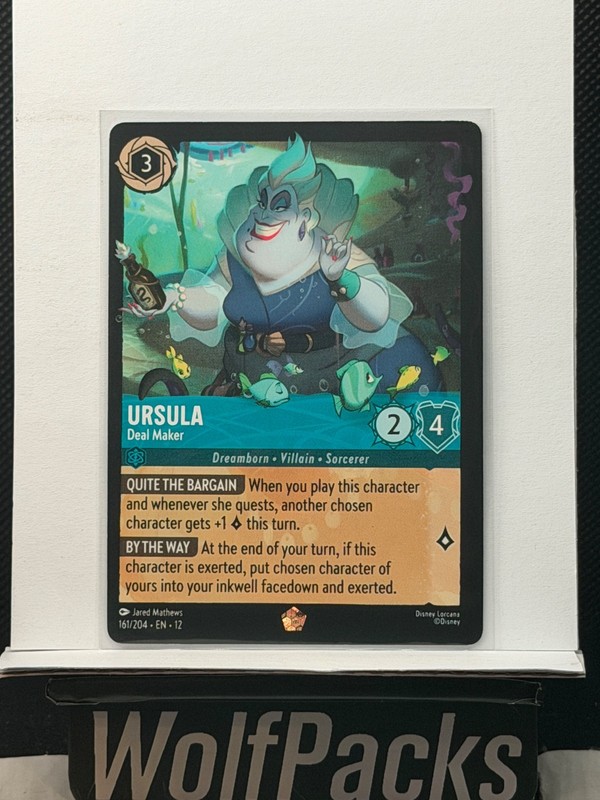 2026 Disney Lorcana Wilds Unknown – Ursula Deal Maker #161 Legendary