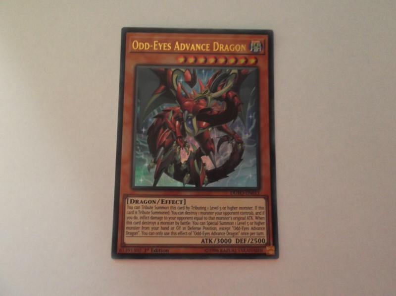 Yu-Gi-Oh! “ODD-EYES ADVANCE DRAGON” #Dark 1st Edition Trading Card