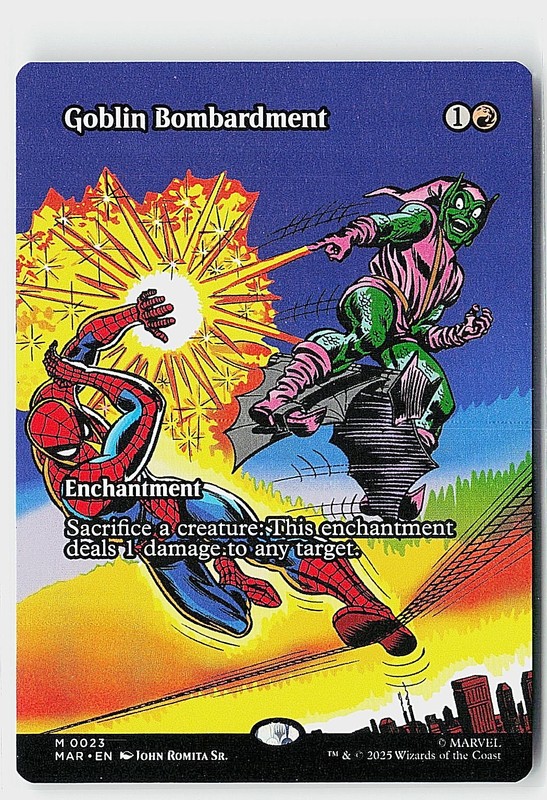 Goblin Bombardment (Borderless) M Marvel Universe Eternal-Legal 23 NM