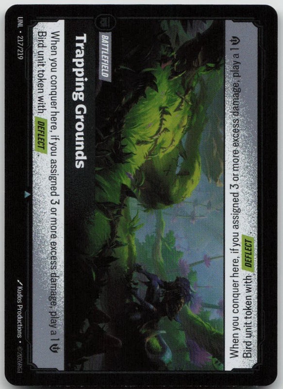 Trapping Grounds Uncommon Unleashed 217/219 NM