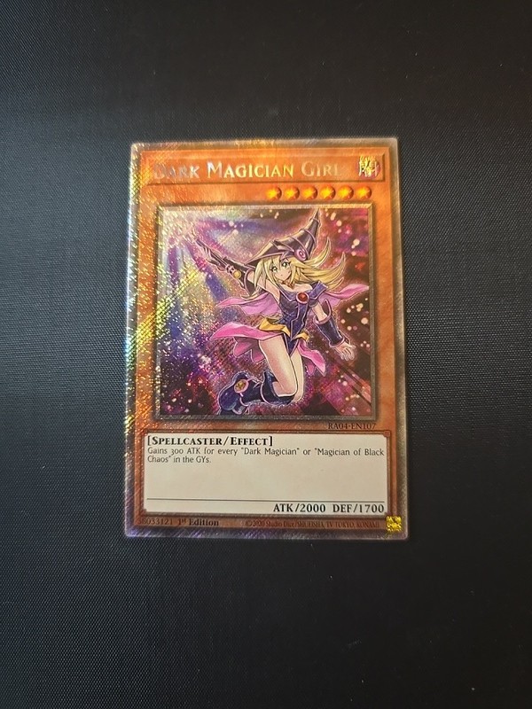 Yu-Gi-Oh! Dark Magician Girl 1st Edition RA04-EN107 Holo
