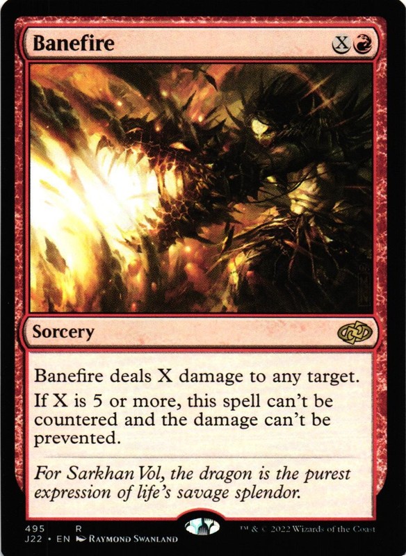 MTG TCG – Banefire 495 Jumpstart 2022 – NM