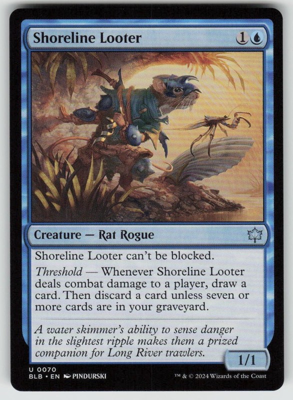 Shoreline Looter 70 Bloomburrow Magic: The Gathering TCG Near Mint