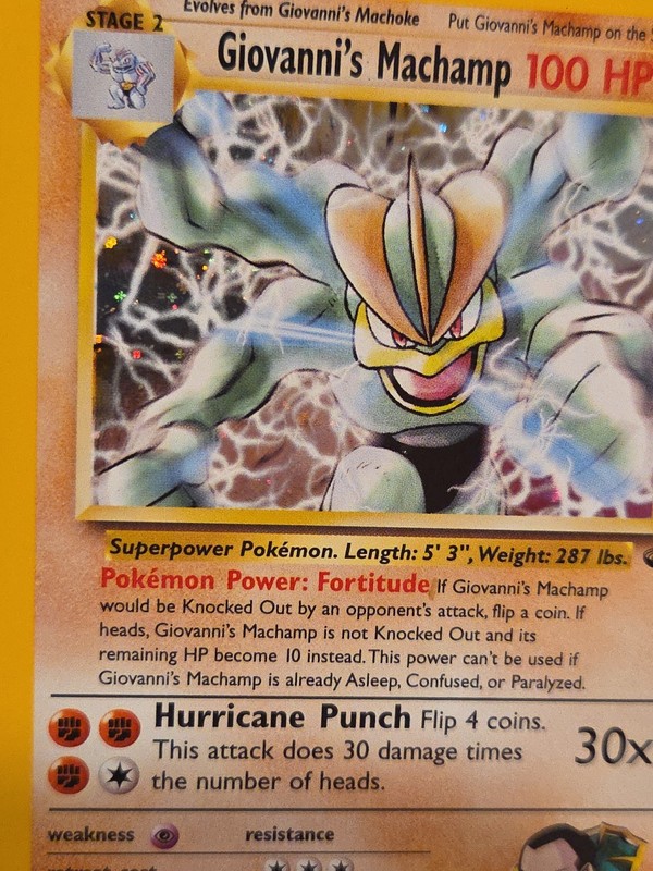 Giovanni's Machamp Holo 6/132 Gym Challenge Holo Original Mint Unplayed gallery