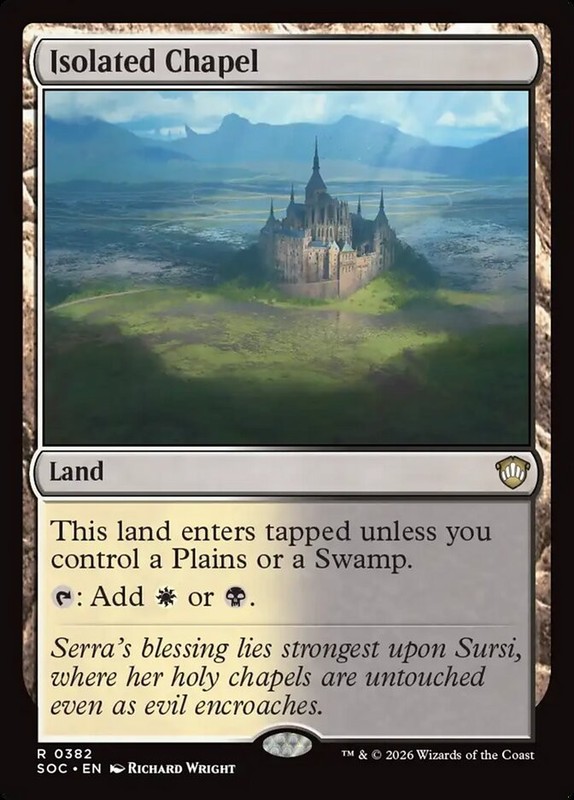Isolated Chapel 382 NM Secrets of Strixhaven Commander MTG SI