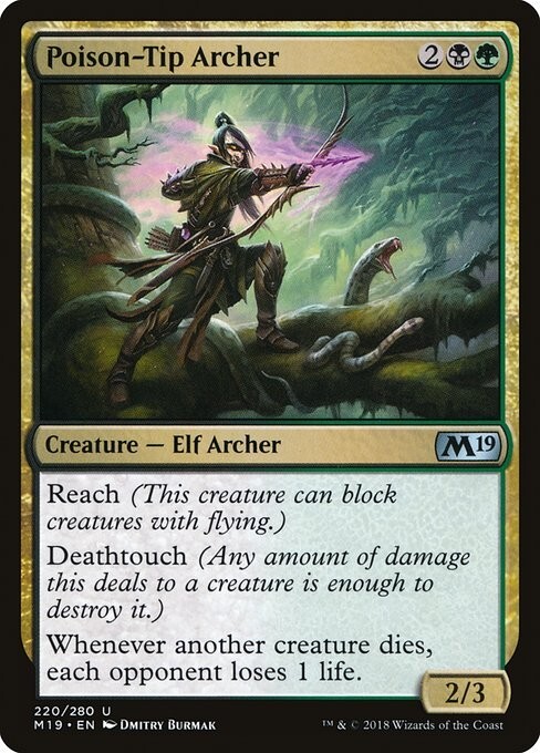 Poison-Tip Archer 1x MtG 2019 m19 Core Edition SP/NM