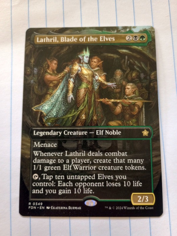 Lathril, Blade of the Elves (Borderless) Foundations Regular