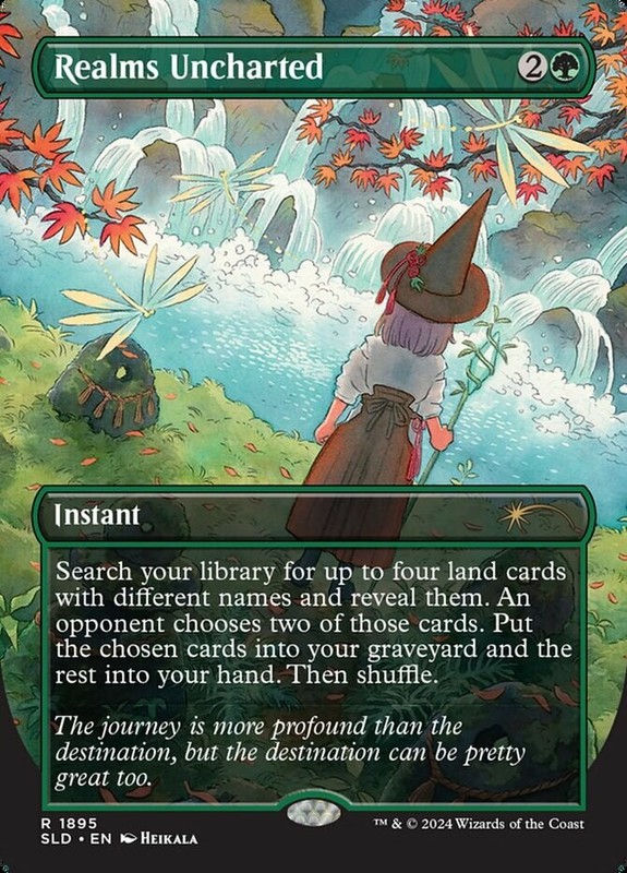 1 x Realms Uncharted – Rainbow Foil – Secret Lair – NM-Mint – MTG