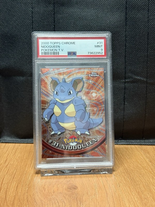 2000 TOPPS CHROME POKEMON T.V. #31 NIDOQUEEN PSA 9 gallery