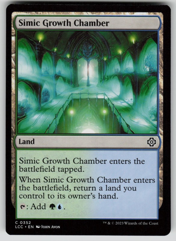 Simic Growth Chamber Common Commander: The Lost Caverns of Ixalan 352 MTG NM