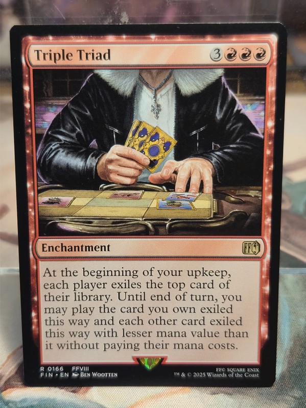 R 0166 Triple Triad NM Rare FFVIII Final Fantasy MTG Card FIN Enchantment Red