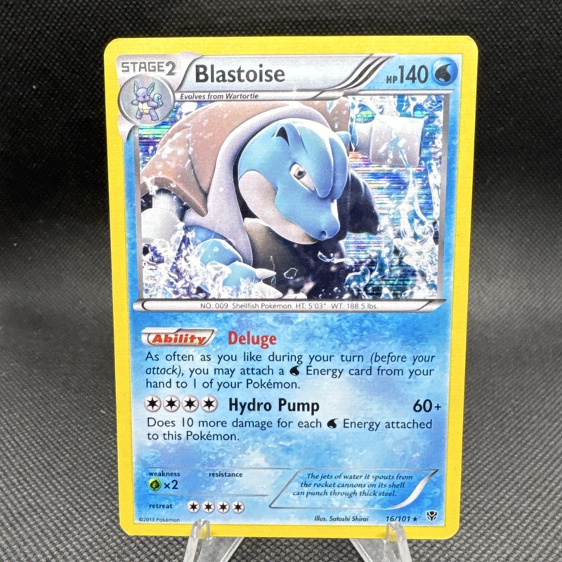 Pokémon Blastoise Holo Rare 16/101 Plasma Blast 2013 English 140 HP