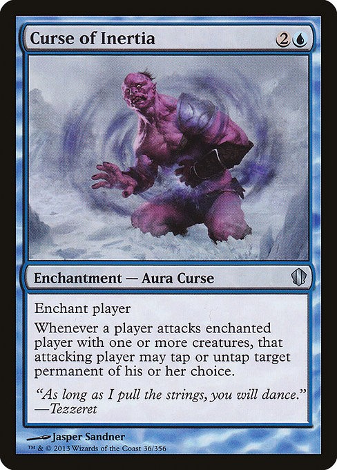 Curse of Inertia NonFoil Commander 2013 36 NM MTG