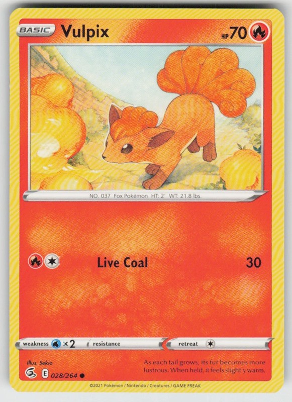 GGC-4 Vulpix (28) 028/264 Common SWSH08: Fusion Strike
