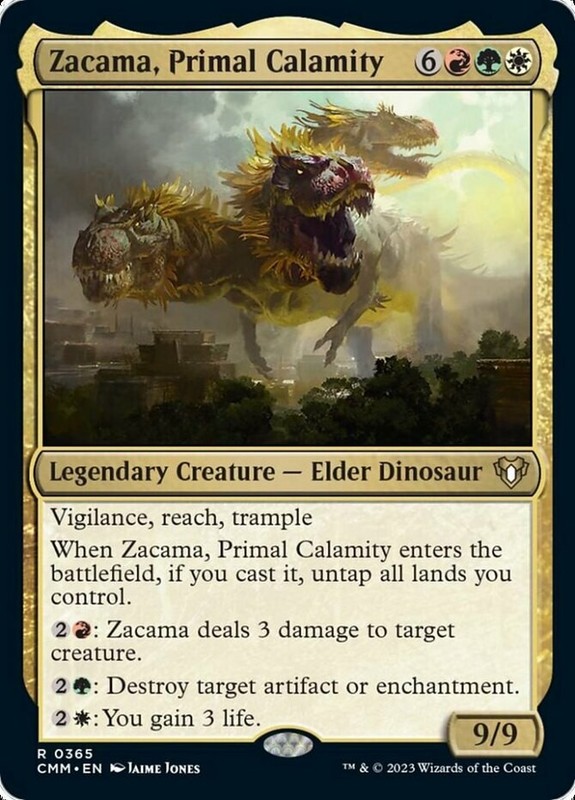 1 x Zacama, Primal Calamity – Commander Masters – NM-Mint – MTG