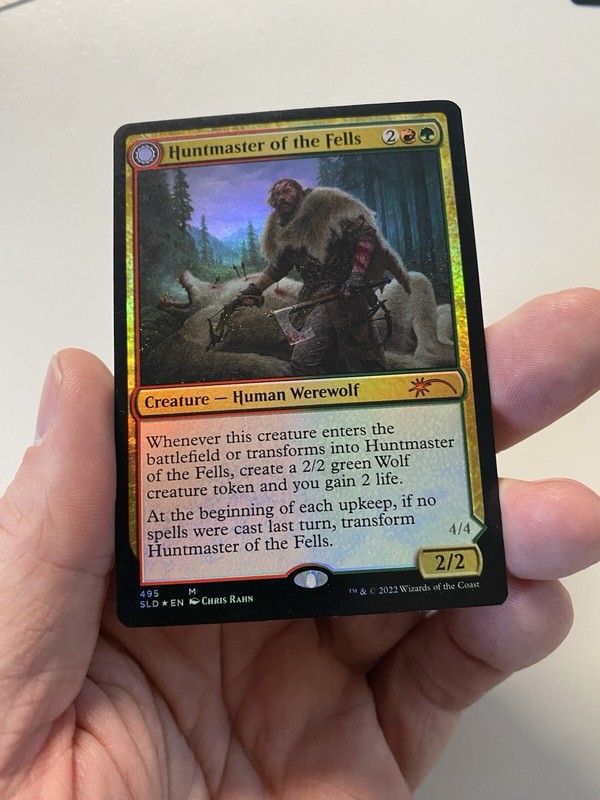 Huntmaster Of The Fells (495) *FOIL* SECRET LAIR: Chris Rahn NM/MT MTG Comb Ship gallery