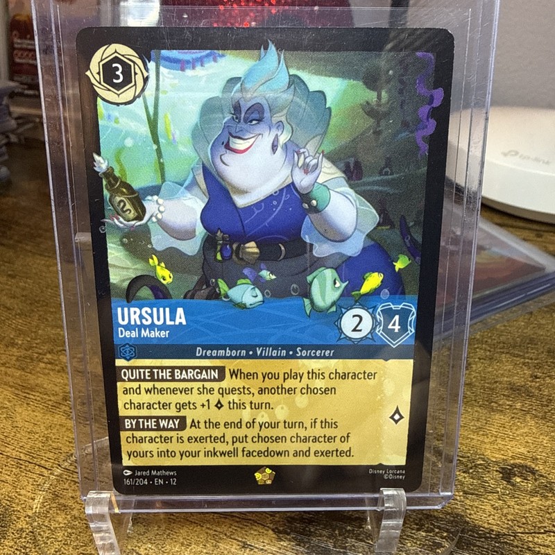 Disney Lorcana TCG Ursula – Deal Maker 161/204 Wilds Unknown Cold Foil