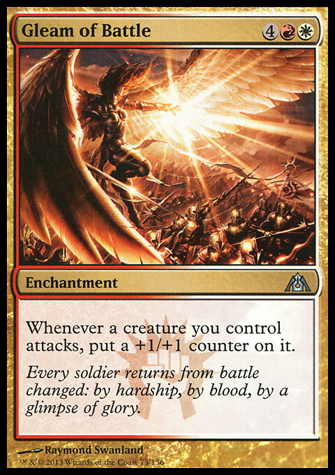 MTG Magic the Gathering Gleam of Battle (73/172) Dragon’s Maze LP