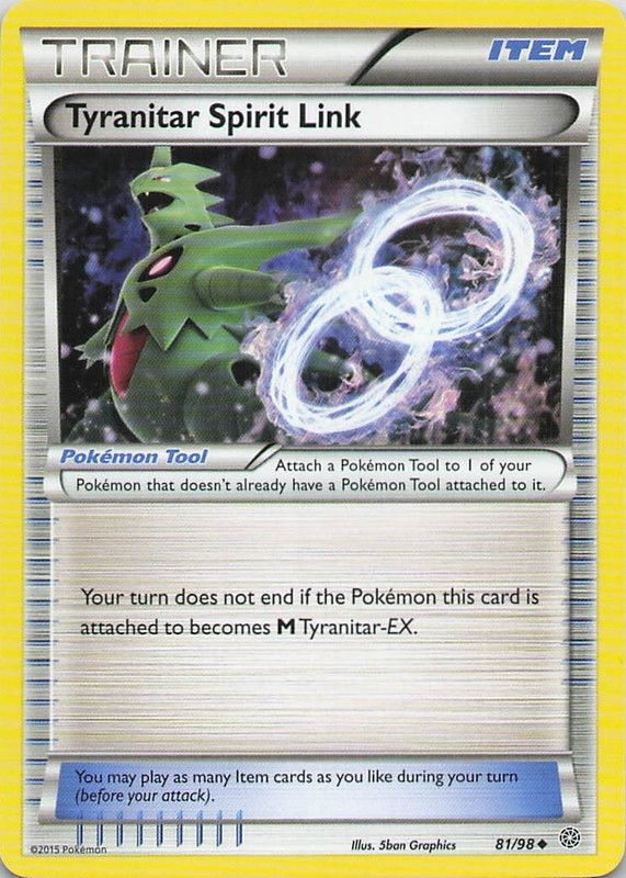 Tyranitar Spirit Link Uncommon XY – Ancient Origins 81/98 LP