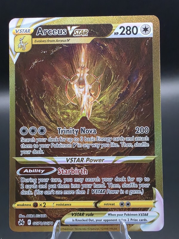 Arceus VSTAR (Secret) GG70/GG70 SWSH: Crown Zenith: Galarian Gallery Holo