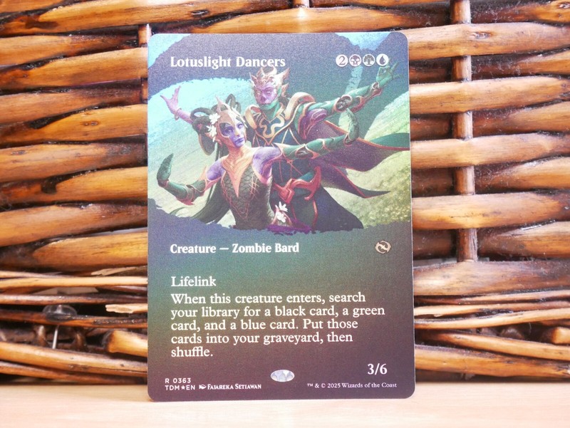 MTG Lotuslight Dancers 0363 | FOIL BORDERLESS RARE | NM Near Mint | TDM | 2025