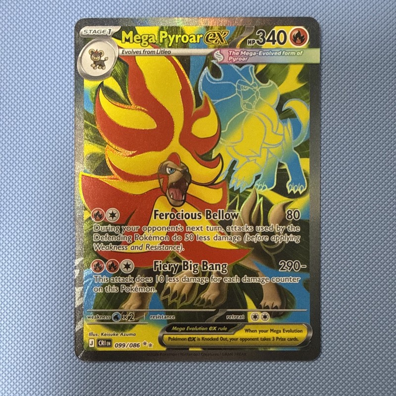 Mega Pyroar ex 099/086 Me04: Chaos Rising Holo