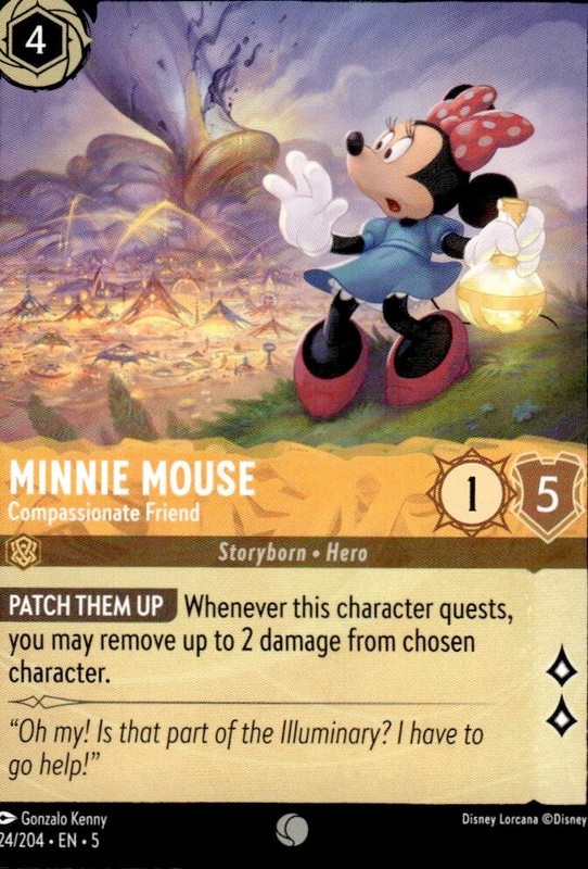 Minnie Mouse – 24/204 – Disney Lorcana Shimmering Skies