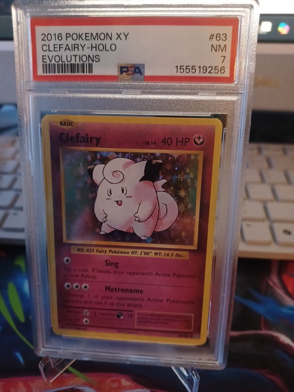 Clefairy 63/108 Evolutions Holo PSA 7