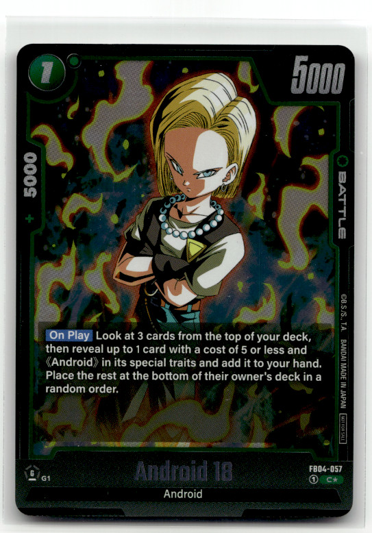 Android 18 (Tournament Pack 05) FB04-057 Holofoil Alt Promos LP