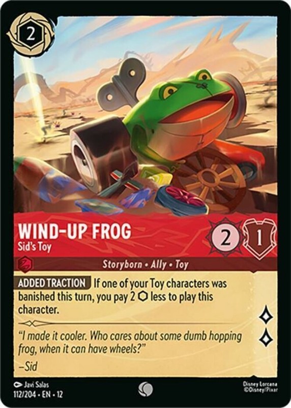 x4 Wind-Up Frog – Sid’s Toy – 112/204 – Common Lorcana DLC12 Wilds Unknown M/NM