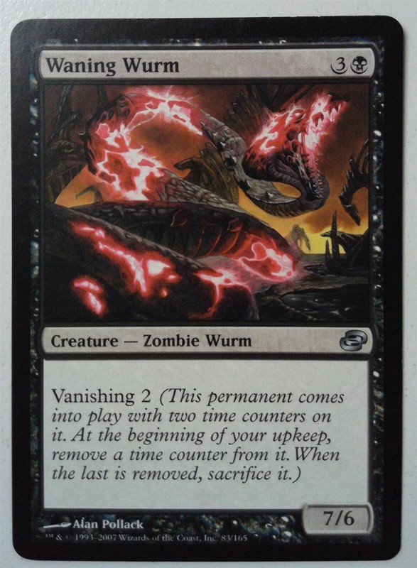 Waning Wurm *Uncommon* Magic MtG x1 Planar Chaos MP