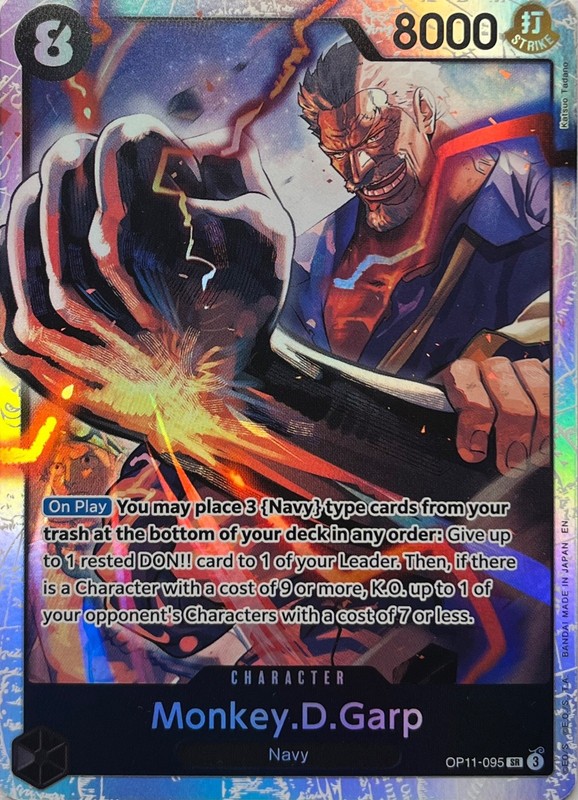 Monkey.D.Garp SR OP11-095 – A Fist of Divine Speed – One Piece TCG