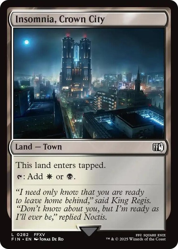 Insomnia, Crown City (L) #282 Foil FINAL FANTASY MTG NM