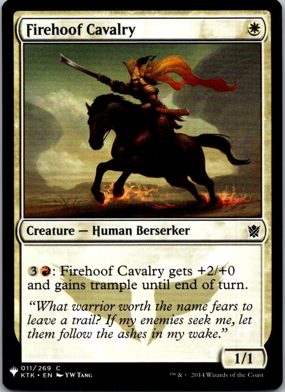 Firehoof Cavalry The List Reprints NM Normal