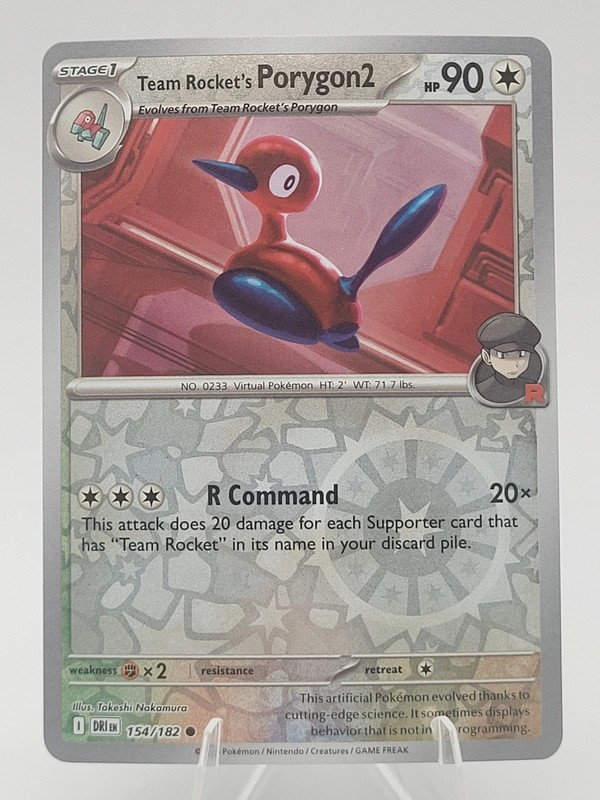 Team Rocket’s Porygon2 154/182 REVERSE HOLO Near Mint – SV10: Destined Rivals