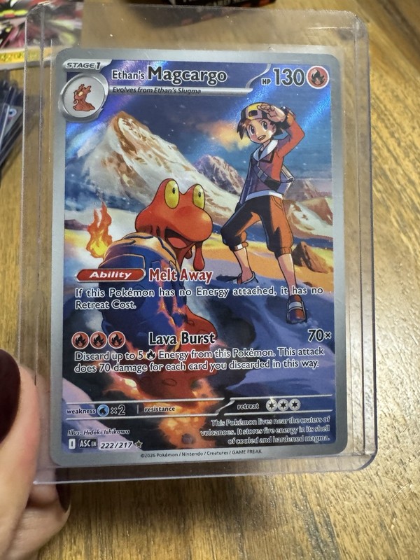 Nintendo Ethan’s Magcargo 222/217 Astral Radiance Secret Rare Holo ENG HP 130