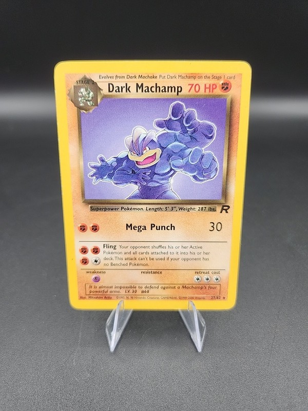 Pokemon Card Dark Machamp (27) Rare Team Rocket 27/82