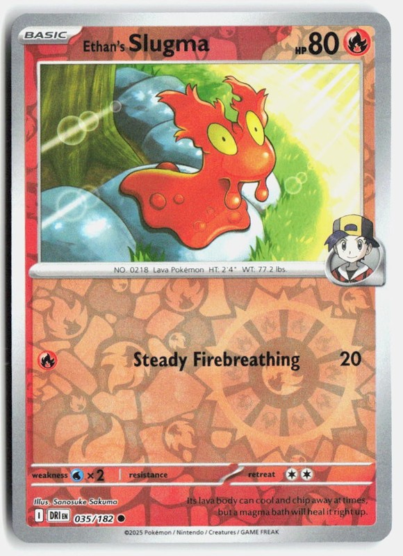 Ethan’s Slugma Common SV10: Destined Rivals 035/182 NM
