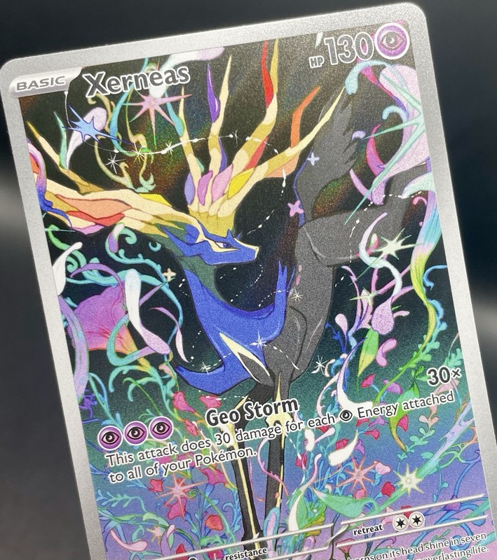 Xerneas 091/086 Chaos Rising Illustration Rare Holo Full Art Pokemon Card NM/M gallery